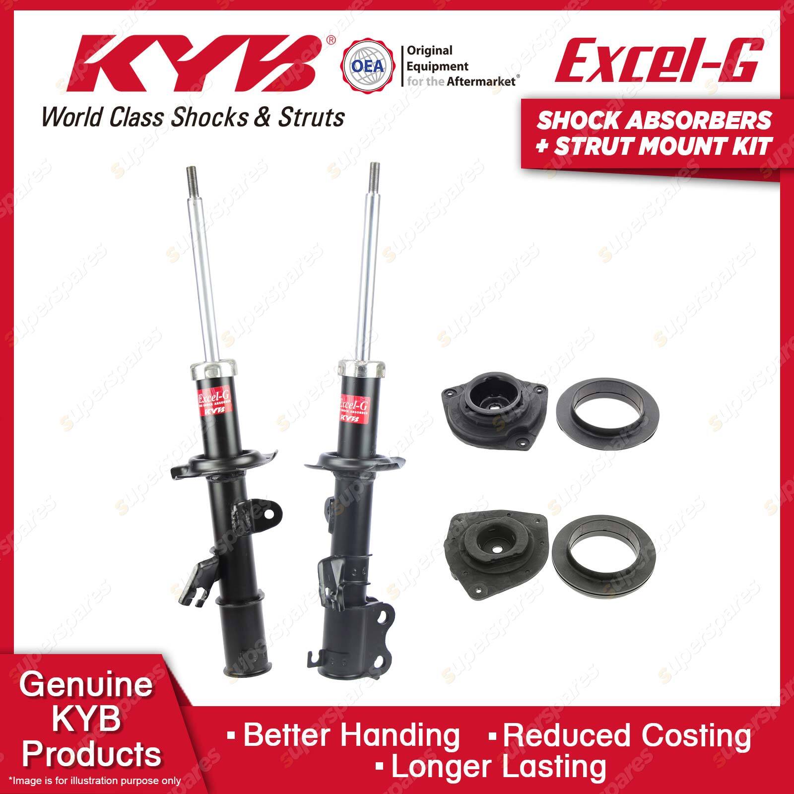 2 x Complete Shock Absorbers Front Struts Assembly with Spring Struts and  Strut Mount Dust Cover (1 Pair)