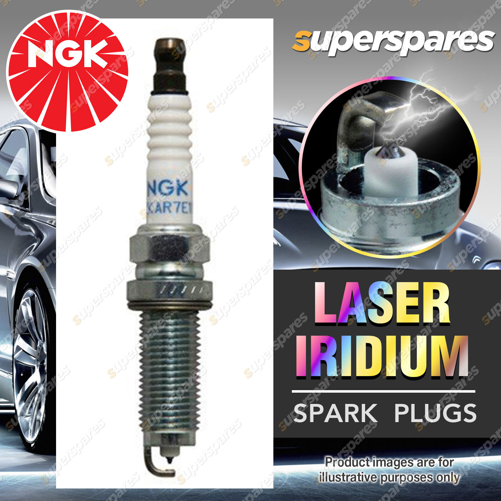 NGK Laser Iridium Spark Plug for Honda Civic L15B7 1.5L 4Cyl 2016On