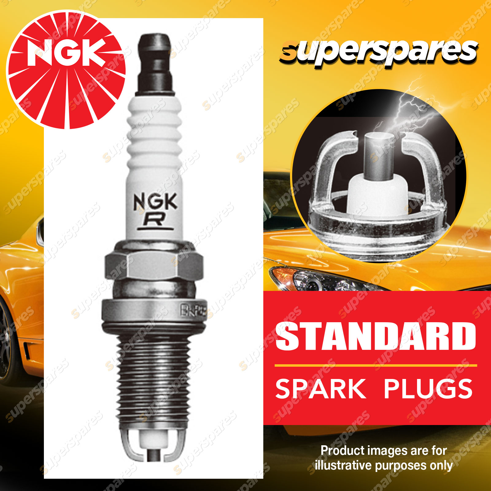 NGK Multiground Spark Plug BKR5EKB-11 for Toyota Prado VZJ90 95