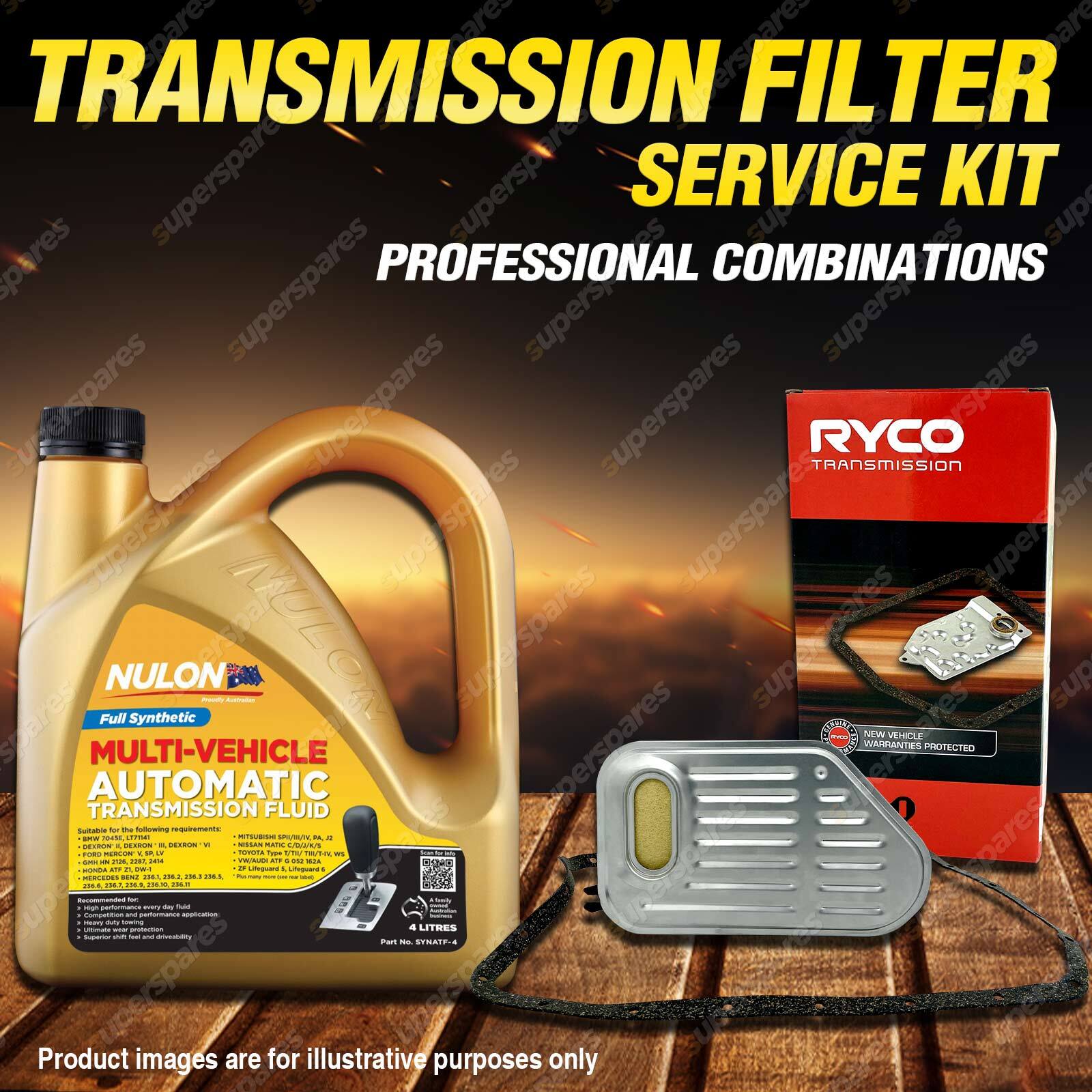 Ryco Transmission Filter + SYN Fluid Kit for Jeep Wrangler 6CYL 4L 242ci  TH400