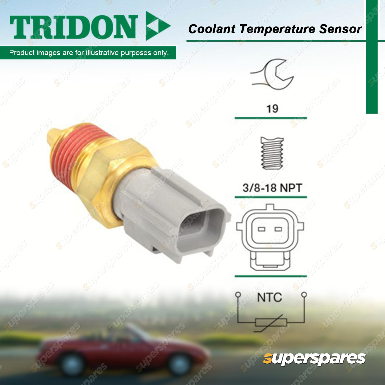 Tridon Coolant Sensor for Ford Fairlane Falcon AU BA BF EB ED EF