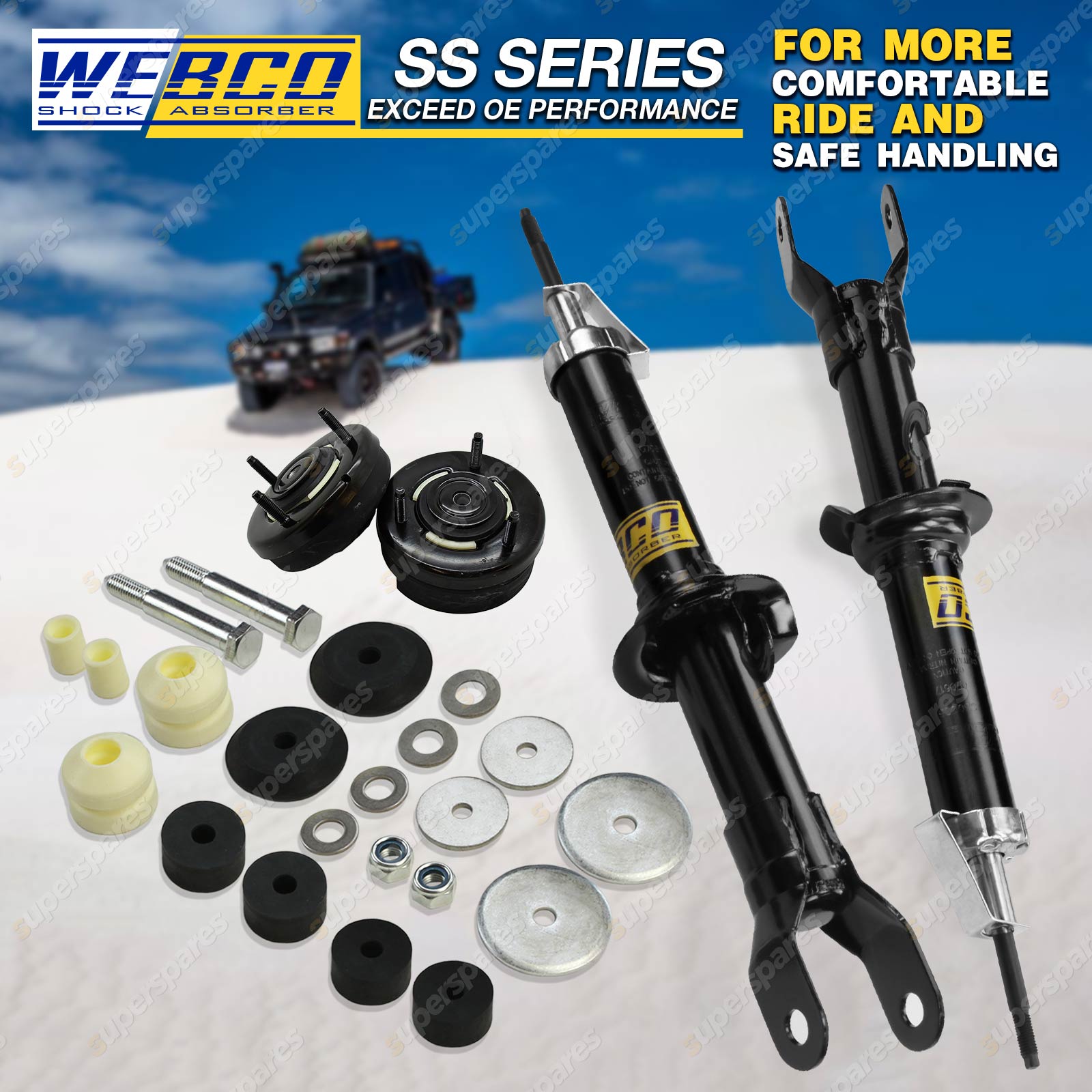 Front Shock Absorbers Strut Mount for FORD FALCON FAIRMONT FAIRLANE AU II  III - Webco