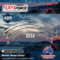 4x Brake Hose Lines Set for Mitsubishi Pajero NS NT V87W V88W 3.0L 3.2L 3.8L ABS