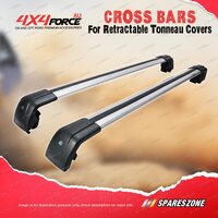 Pair 4X4FORCE Cross Bars for Retractable Tonneau Covers for Mazda BT-50 Dual Cab