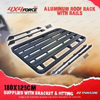 180x125cm Roof Rack Flat Platform & Rails & Bracket for Land Rover Discovery 5