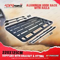 220x125cm Roof Rack Platform & Rails & Bracket for Toyota Landcruiser Prado 120