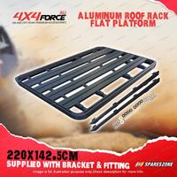 220x142.5cm Roof Rack Flat Platform with Bracket for Toyota Landcruiser 100