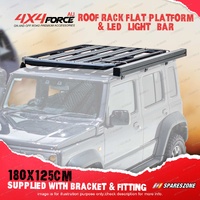 180X125cm Al-Alloy Roof Rack Platform + Gutter Brackets for Suzuki Jimny XL