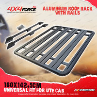 4X4FORCE 160 x 142.5cm Alloy Roof Rack Platform & Rail for Toyota Landcruiser 79