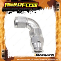 Aeroflow 90 Degree Tube To Female Adapter Pipe Fitting Silver 5/16" to -6 AN