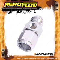 Aeroflow Straight Female To Male With 1/8" NPT Adapter Port Silver -8 AN