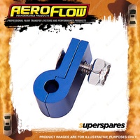 Aeroflow Billet P Style Clamp Single Blue to suit 4.7mm 3/16" Hard Line