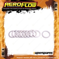 Aeroflow Metric Aluminium Washers 6 mm I.D 12 mm O.D - Pack of 10