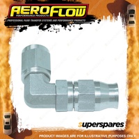 Aeroflow Zinc Coated Steel 90 Degree Hose End -4AN To -4AN Hose Fitting