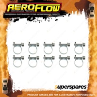 Aeroflow Efi Hose Clamps 5/16" 10 Pack Adjustable From 14mm To 16Mm