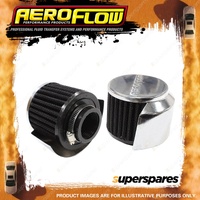 Aeroflow Chrome Clamp On Breather With Shield 3" 76.2mm Od 63.5 H 34.9 Id