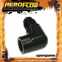 Aeroflow 90 Degree Female NPT To Male Adapter 1/8" To -3AN Black Finish