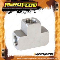 Aeroflow Stainless Steel Inverted Female T-Block 3 X 3/8"-24 Inverted Seat