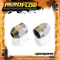 Aeroflow Stainless Steel Hard Line Tube Nut 3/16" To -3AN 2 Per Packet