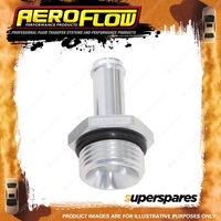 Aeroflow Silver ORB to Push On Barb Fitting -10 ORB to 9.52mm 3/8" AN