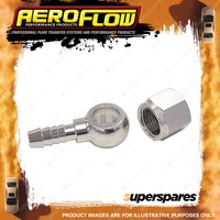 Aeroflow 90 Degree Fuel Pump Banjo Kit Silver With Fitting And Capaf49-1020S