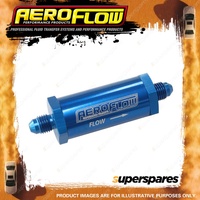 Aeroflow Brand -4An Turbo Inline Oil Filter Blue 30 Micron Washable