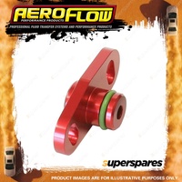 Aeroflow Fuel Rail Adapter Red for Mitsubishi 16mm Seal And 37-40mm Centres