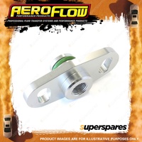 Aeroflow Fuel Rail Adapter Silver for Mitsubishi 16mm Seal And 37-40mm Centres