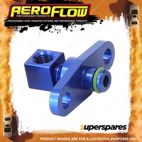 Aeroflow Fuel Rail Adapter Blue for Mitsubishi Evo 10 With 40mm Centres