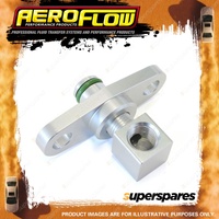 Aeroflow Fuel Rail Adapter Silver for Mitsubishi Evo 10 With 40mm Centres