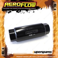 Aeroflow 60 Micron Pro Filter With -12AN ORB Ports Black Finish AF66-2044BLK