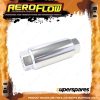 Aeroflow 60 Micron Pro Filter With -12AN ORB Ports Silver Finish AF66-2044S