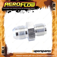 Aeroflow toerted Seat Adapter Fitting Silver Finish 1/2"-20 to -6 AN