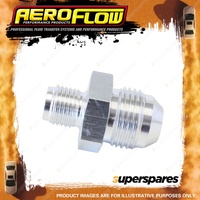 Aeroflow toerted Seat Adapter Fitting Silver Finish 1/2"-20 to -8 AN