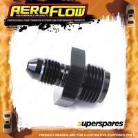 Aeroflow toerted Seat Adapter Fitting Black Finish 5/8"-18 to -4 AN