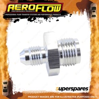 Aeroflow toerted Seat Adapter Fitting Silver Finish 5/8"-18 to -4 AN