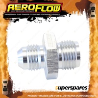 Aeroflow toerted Seat Adapter Fitting Silver Finish 5/8"-18 to -6 AN