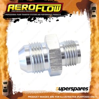 Aeroflow toerted Seat Adapter Fitting Silver Finish 5/8"-18 to -8 AN