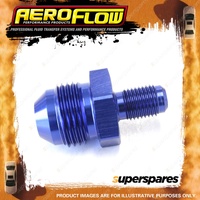 Aeroflow Inverted Seat Adapter Fitting Blue Thread 3/8"-24 Inv -8 AN