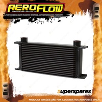 Aeroflow 10 Row Universal Oil Cooler 330 X 77 X 51mm -10 Female ORB Threads