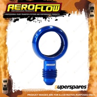 Aeroflow Brand Alloy An Banjos 18mm to -4 Blue Finish Hose Fitting