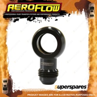 Aeroflow Brand Alloy An Banjos 18mm to -8 Black Finish Hose Fitting