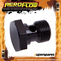 Aeroflow Brand Alloy Banjo Bolt 1/2" - 20 UNF Black Finish Hose Fitting