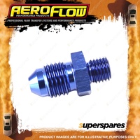 Aeroflow Metric To Male Flare Adapter M8 x 1.0mm to -4 Blue Finish