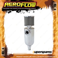 Aeroflow Universal Breather Tank Polished Single -12 ORB Port And S/S Breather