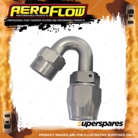 Aeroflow 150 Degree Kryptalon One Piece Full Flow Swivel Hose End Titanium -8 AN