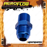 Aeroflow NPT To Straight Male Flare Adapter 1/2" To -10 Blue Finish