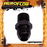 Aeroflow NPT To Straight Male Flare Adapter 1/2" To -10 Black Finish