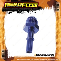 Aeroflow Push-On Efi Fuel Fitting -6 Push-In To 3/8" Male Hard Tube Blue