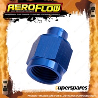 Aeroflow Brand Flare Cap Female -10 AN Blue -10 AN Female Blank Off